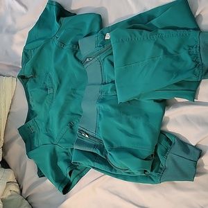 Hunter green scrubs